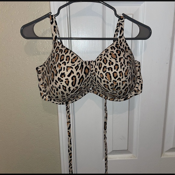38DD Target Cheetah Bikini Top - Picture 3 of 4